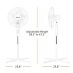 Holmes 16” BladeBreeze Manual Stand Fan Oscillation Tilt