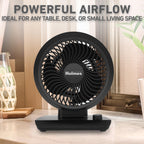 Holmes 8" Manual Blizzard Circulator – 3 Speeds, 90° Tilt, Powerful Airflow, Quiet Operation, Black