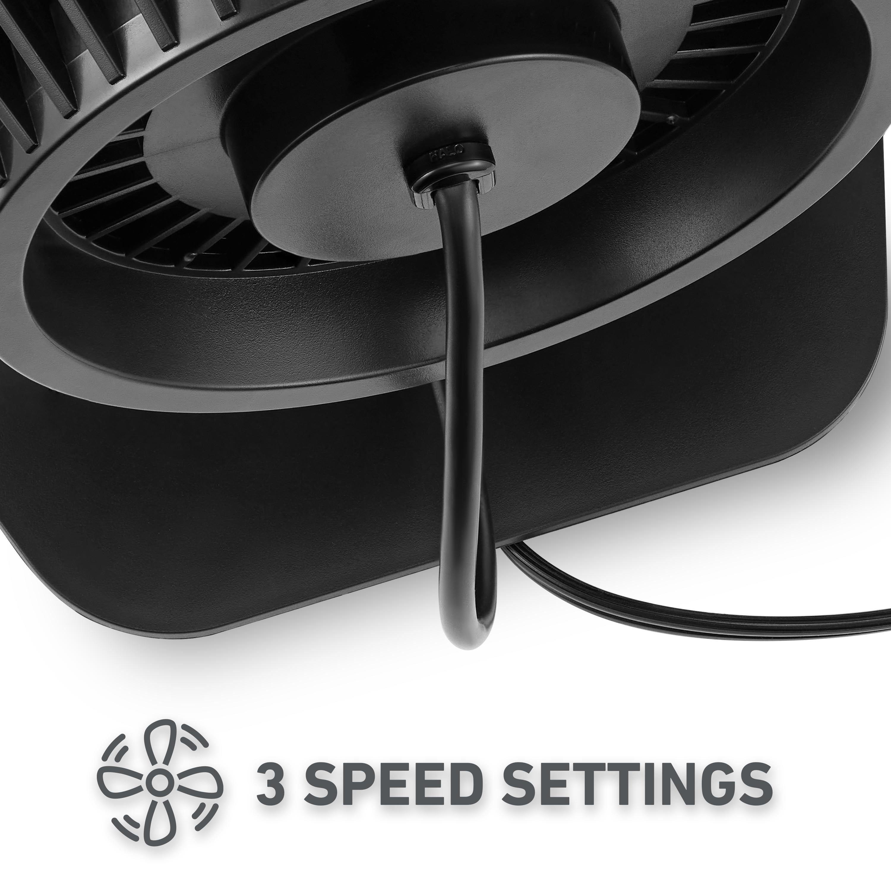 Holmes 8" Manual Blizzard Circulator – 3 Speeds, 90° Tilt, Powerful Airflow, Quiet Operation, Black