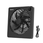 Holmes 10” Rechargeable Personal Fan – 3 Speeds, Portable, 60° Oscillation, 8-Hour Timer, USB Charging