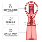 Holmes CoolBreeze Handheld Misting Fan – Fine Mist, 11 oz Capacity, Portable, Lightweight, 1-Speed