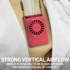 Holmes 4” Necklace Fan – Hands-Free, Battery Powered, Strong Breeze, Compact & Portable