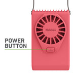 Holmes 4” Necklace Fan – Hands-Free, Battery Powered, Strong Breeze, Compact & Portable