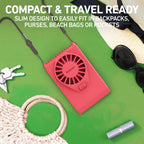 Holmes 4” Necklace Fan – Hands-Free, Battery Powered, Strong Breeze, Compact & Portable