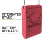Holmes 4” Necklace Fan – Hands-Free, Battery Powered, Strong Breeze, Compact & Portable