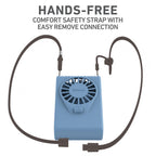 Holmes 4” Necklace Fan – Hands-Free, Battery Powered, Strong Breeze, Compact & Portable