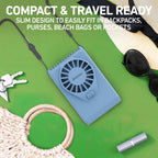 Holmes 4” Necklace Fan – Hands-Free, Battery Powered, Strong Breeze, Compact & Portable