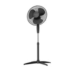 Holmes 16” BladeBreeze Manual Stand Fan with Adjustable Head Tilt, Wide-Angle Oscillation, 5 Blades, Black