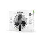 Holmes 16” BladeBreeze Manual Stand Fan with Adjustable Head Tilt, Wide-Angle Oscillation, 5 Blades, Black