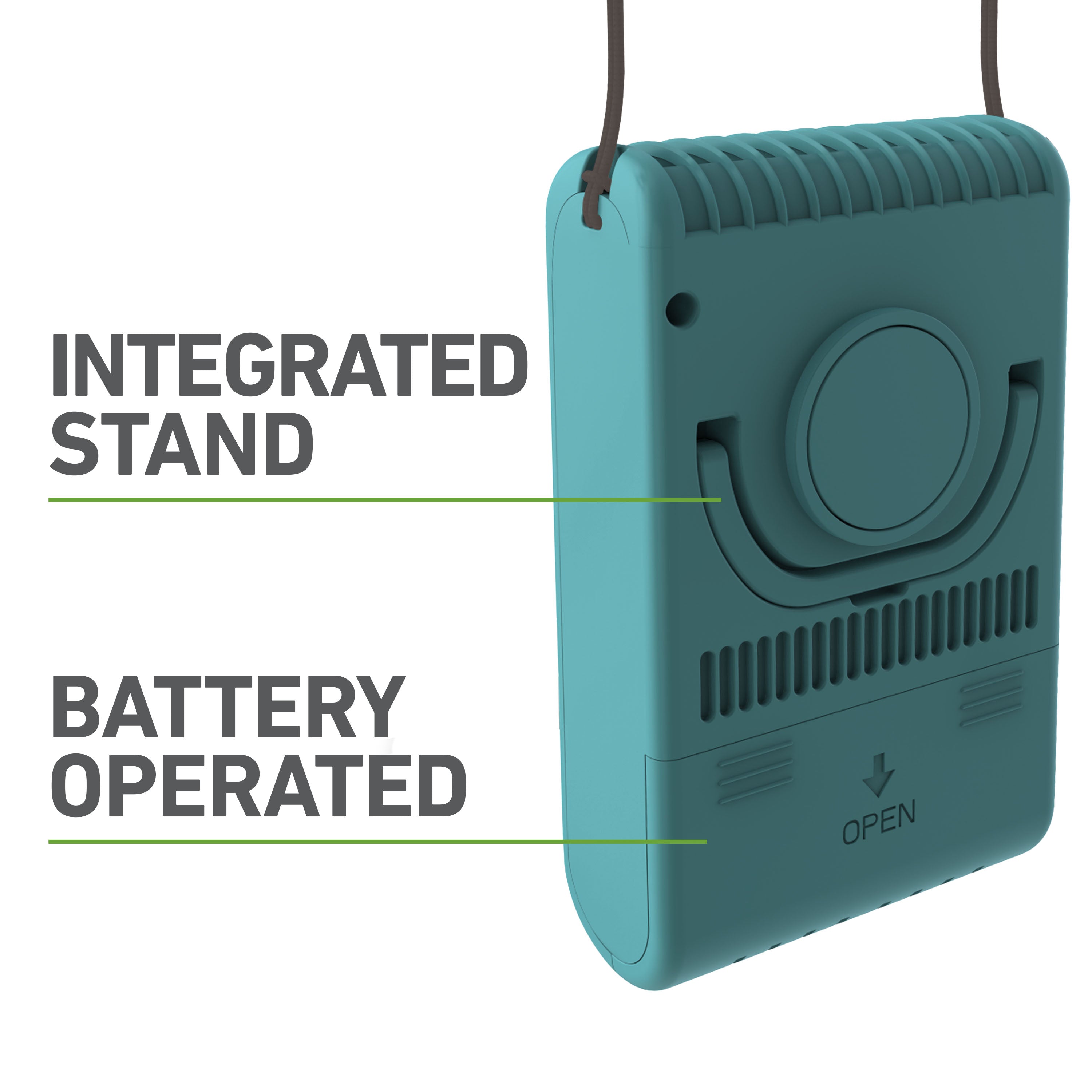 Holmes 4” Necklace Fan – Hands-Free, Battery Powered, Strong Breeze, Compact & Portable