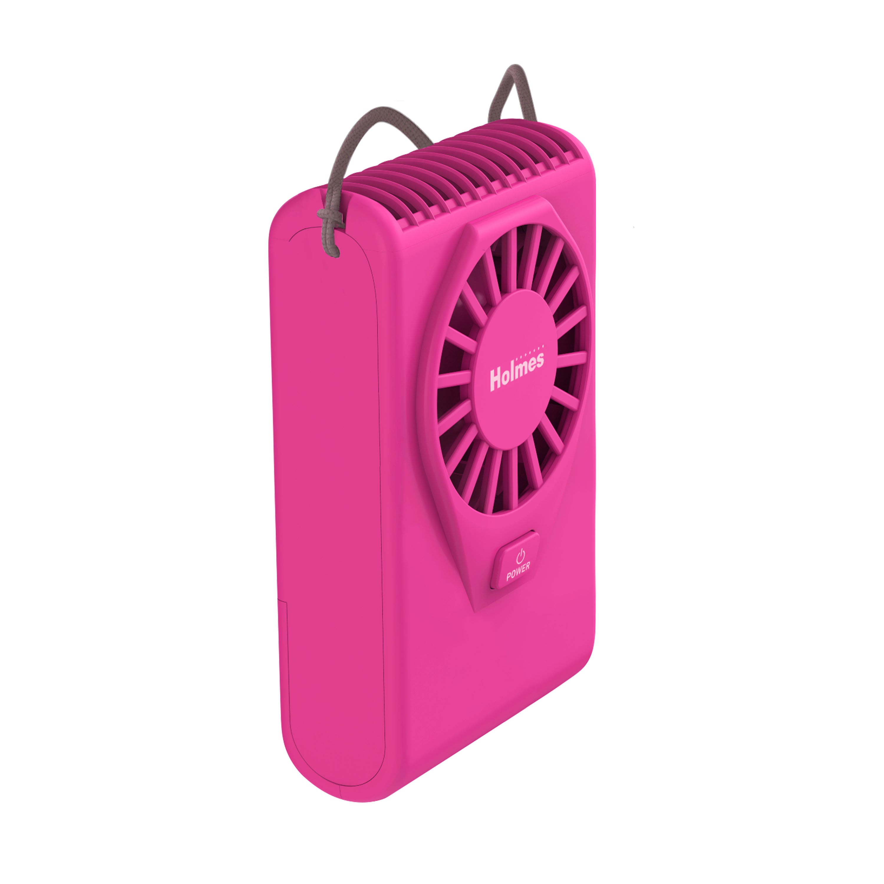 Holmes 4” Necklace Fan – Hands-Free, Battery Powered, Strong Breeze, Compact & Portable