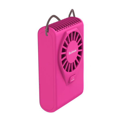 Holmes 4” Necklace Fan – Hands-Free, Battery Powered, Strong Breeze, Compact & Portable