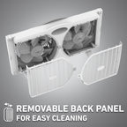 Holmes 9” Window Fan – CleanBreeze, 3 Speeds, Reversible Twin Blades, Remote, Adjustable Panels, White
