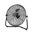 Holmes 20” Floor Fan – 3 Speeds, 360° Pivoting Head, Wall-Mountable, Durable Metal Blades, Black