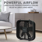 Holmes® 20-Inch High-Velocity Box Fan, Black