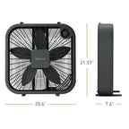 Holmes® 20-Inch High-Velocity Box Fan, Black