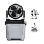 Holmes 8.5L Portable Misting Fan Rechargeable Battery Outdoor Indoor Cooling Fan