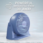Holmes Blizzard 8 Inch Air Circulator Fan 3 Speed High Velocity Table Desk Fan