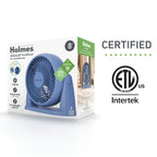Holmes Blizzard 8 Inch Air Circulator Fan 3 Speed High Velocity Table Desk Fan