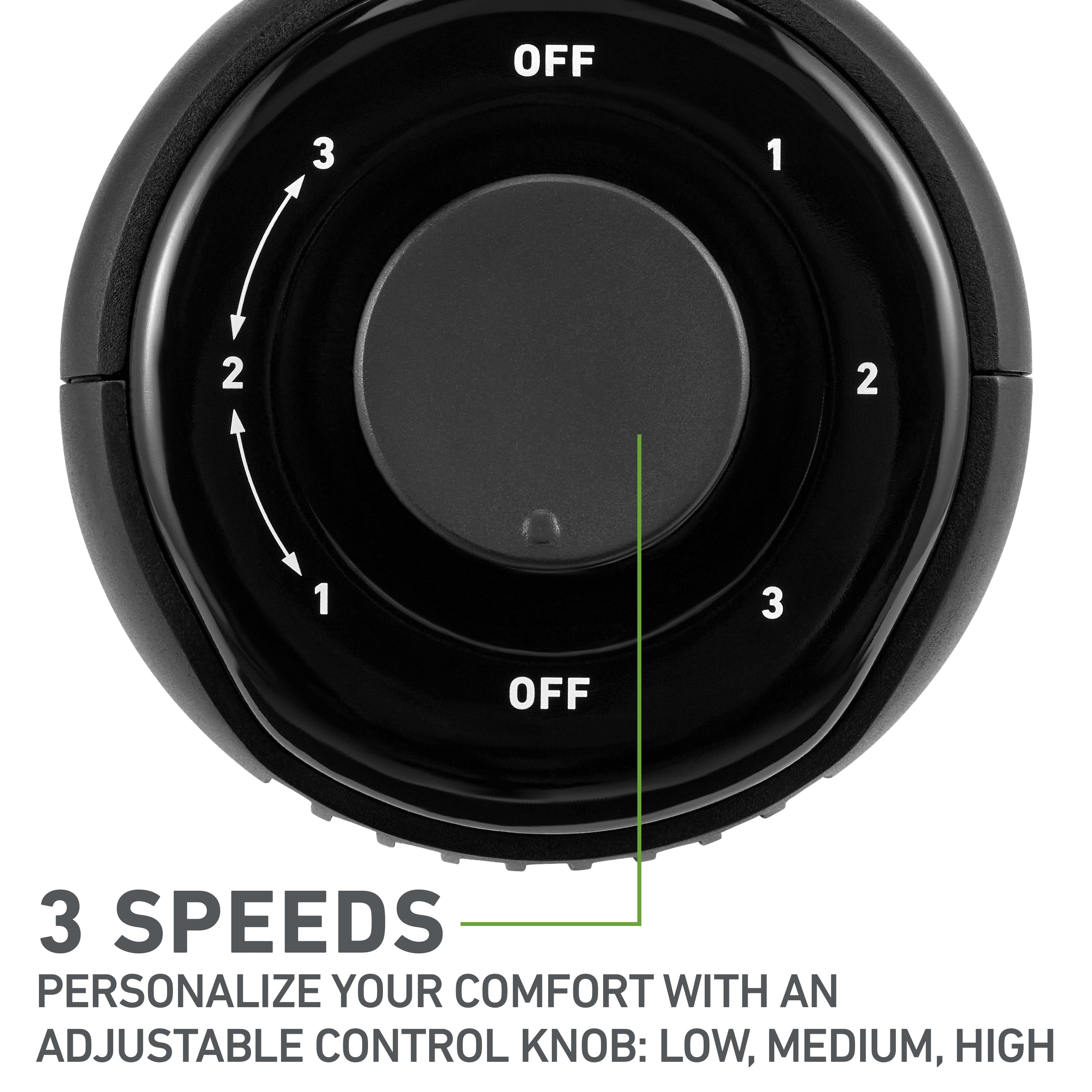 Holmes 13” MiniBreeze Desktop Tower Fan with CleanBreeze Black