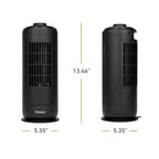 Holmes 13” MiniBreeze Desktop Tower Fan with CleanBreeze Black