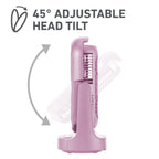 Holmes 13" DuoBreeze Desk Fan, Dual Blade, 3-Speed, Timer, CleanBreeze, Pink