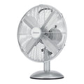 Holmes 12" Vintage Oscillating Metal Table Fan 3 Speed 4 Blades 80° Oscillation Adjustable 25° Tilt Carry Handle Durable Construction for Home or Office
