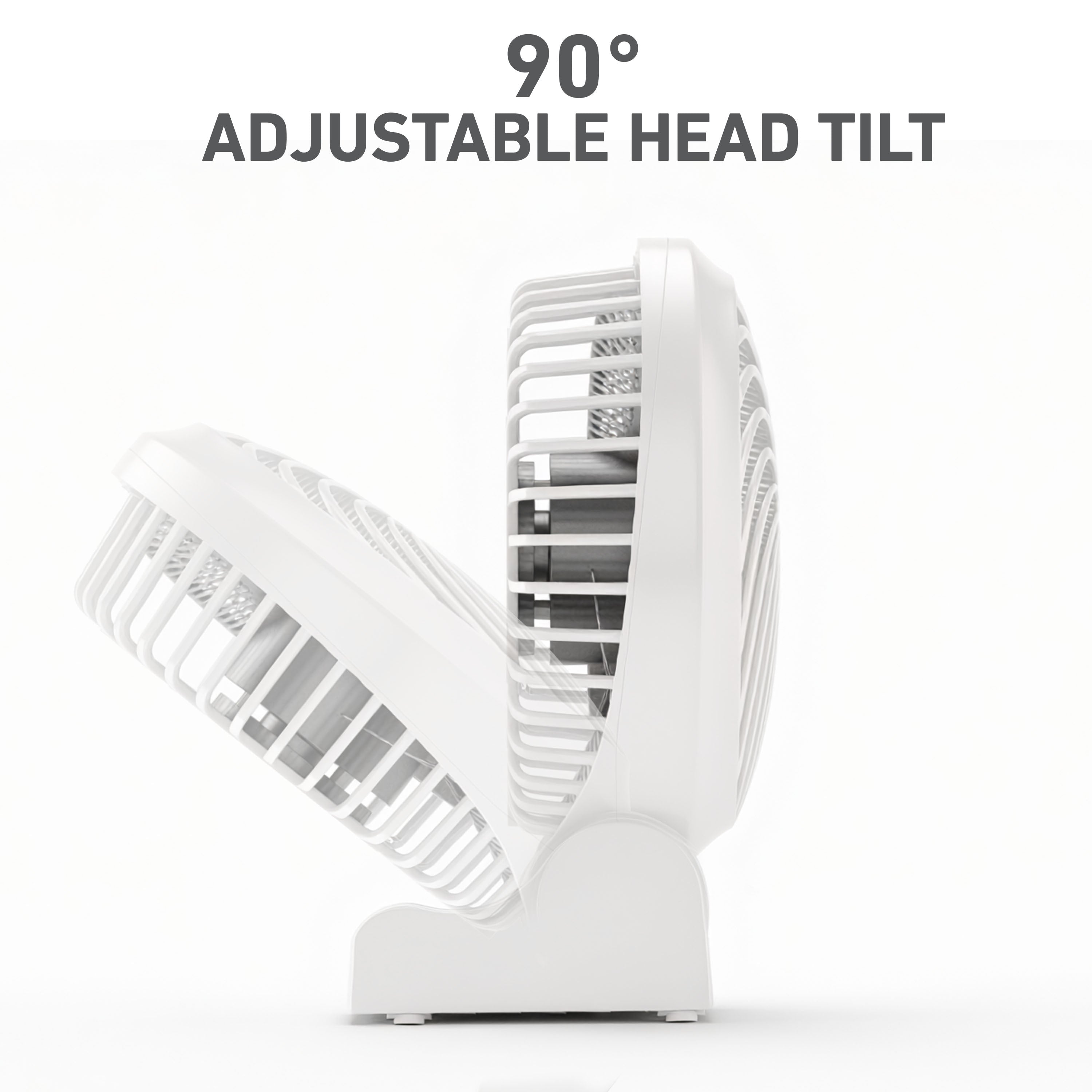 Holmes AeroBreeze 4” Rechargeable USB Desk Fan​