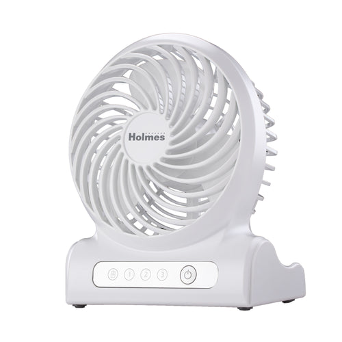 Holmes AeroBreeze 4” Rechargeable USB Desk Fan​