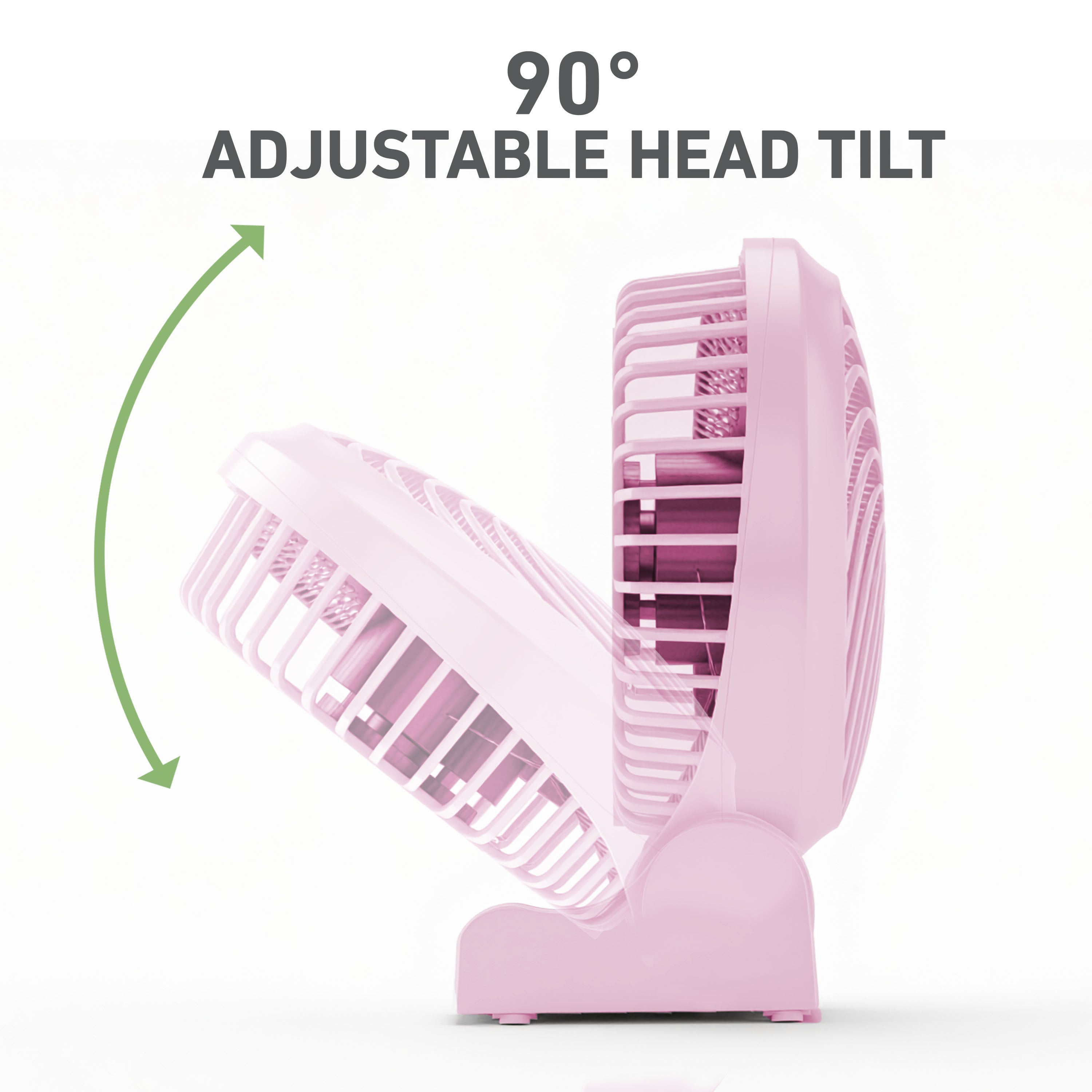 Holmes AeroBreeze 4” Rechargeable USB Desk Fan​
