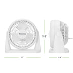 Holmes Blizzard 8 Inch Air Circulator Fan 3 Speed High Velocity Table Desk Fan