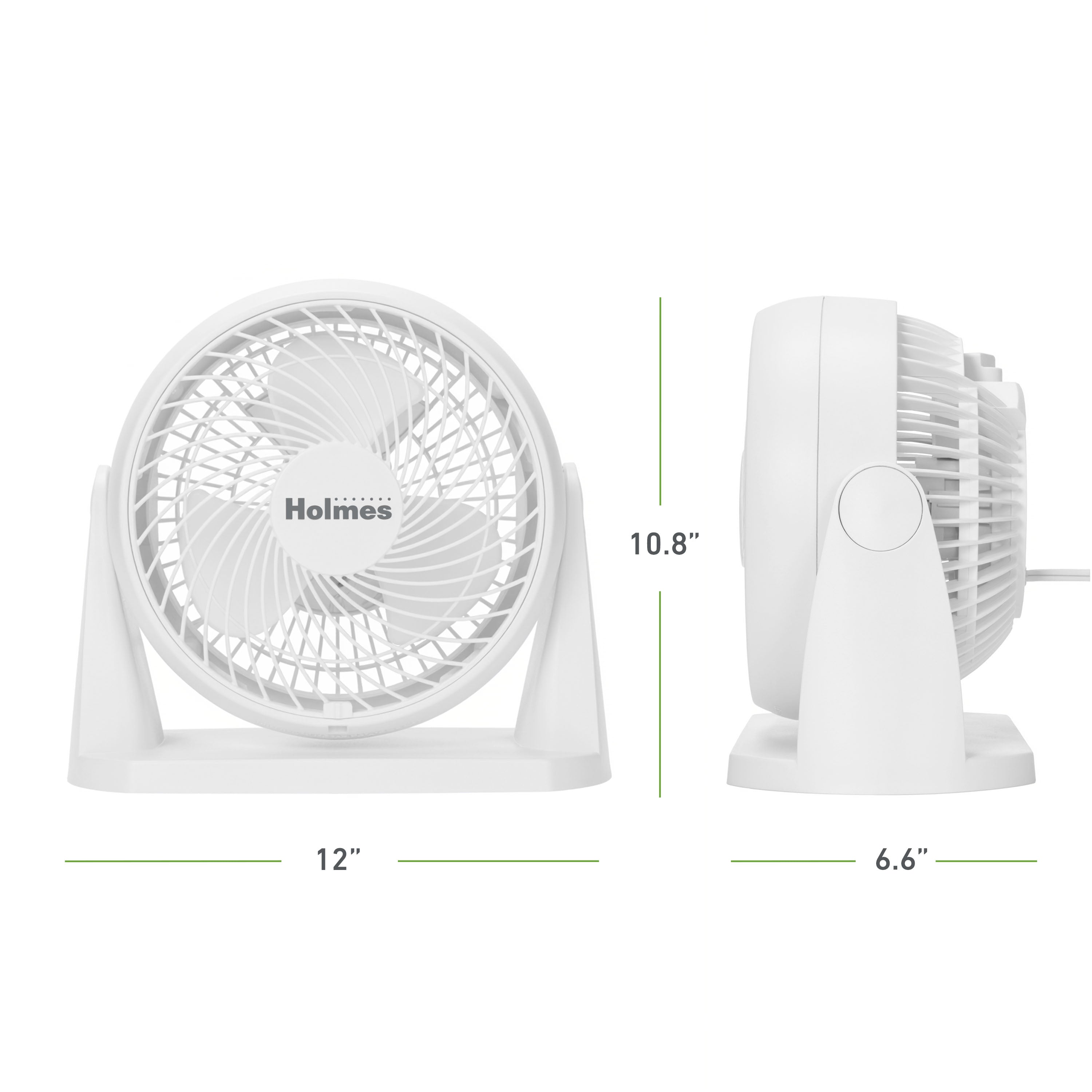 Holmes Blizzard 8 Inch Air Circulator Fan 3 Speed High Velocity Table Desk Fan