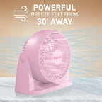 Holmes Blizzard 8 Inch Air Circulator Fan 3 Speed High Velocity Table Desk Fan