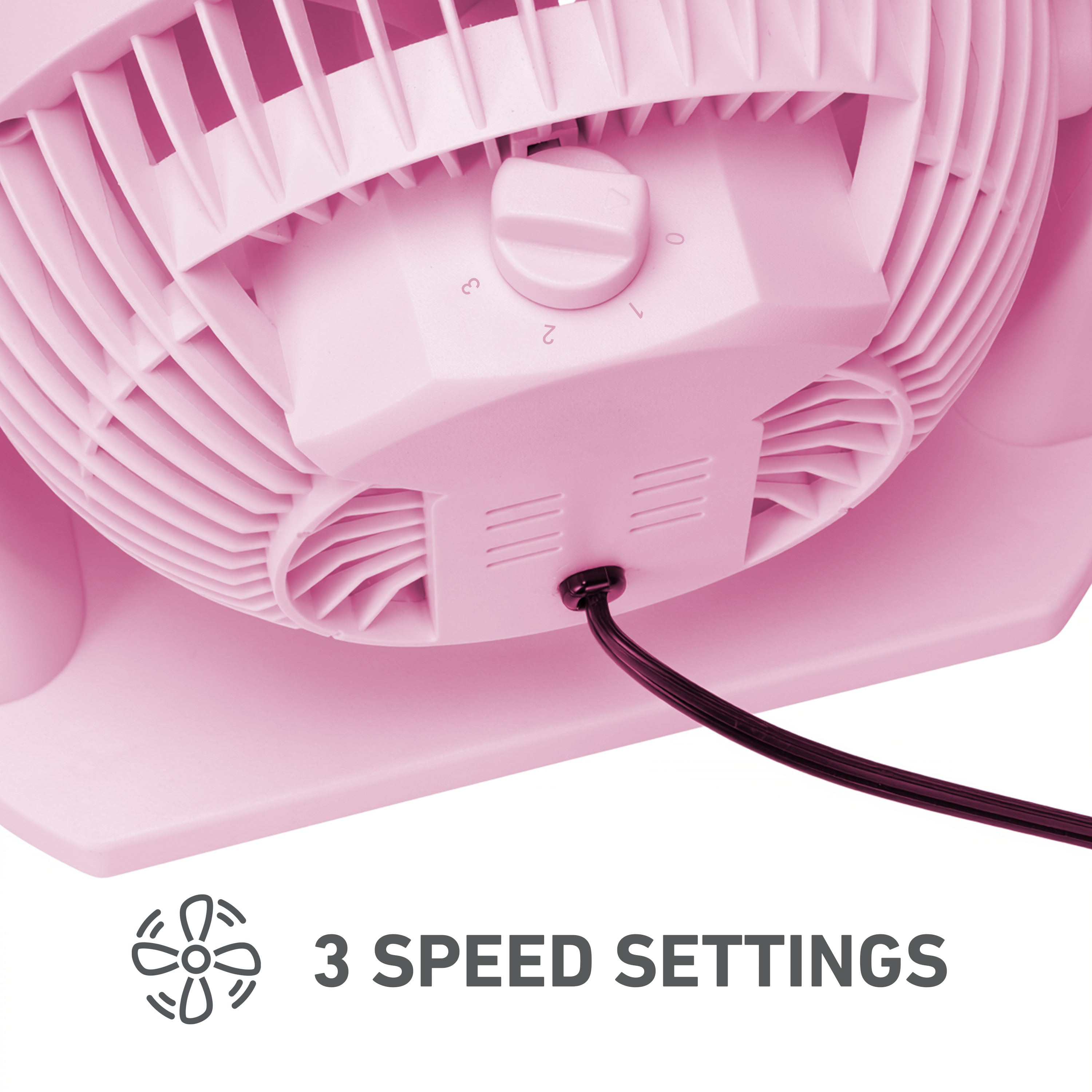 Holmes Blizzard 8 Inch Air Circulator Fan 3 Speed High Velocity Table Desk Fan