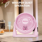 Holmes Blizzard 8 Inch Air Circulator Fan 3 Speed High Velocity Table Desk Fan