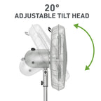 Holmes 16 Inch Oscillating Stand Fan 3 Speed Tilt Head Pedestal