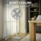 Holmes 16 Inch Oscillating Stand Fan 3 Speed Tilt Head Pedestal