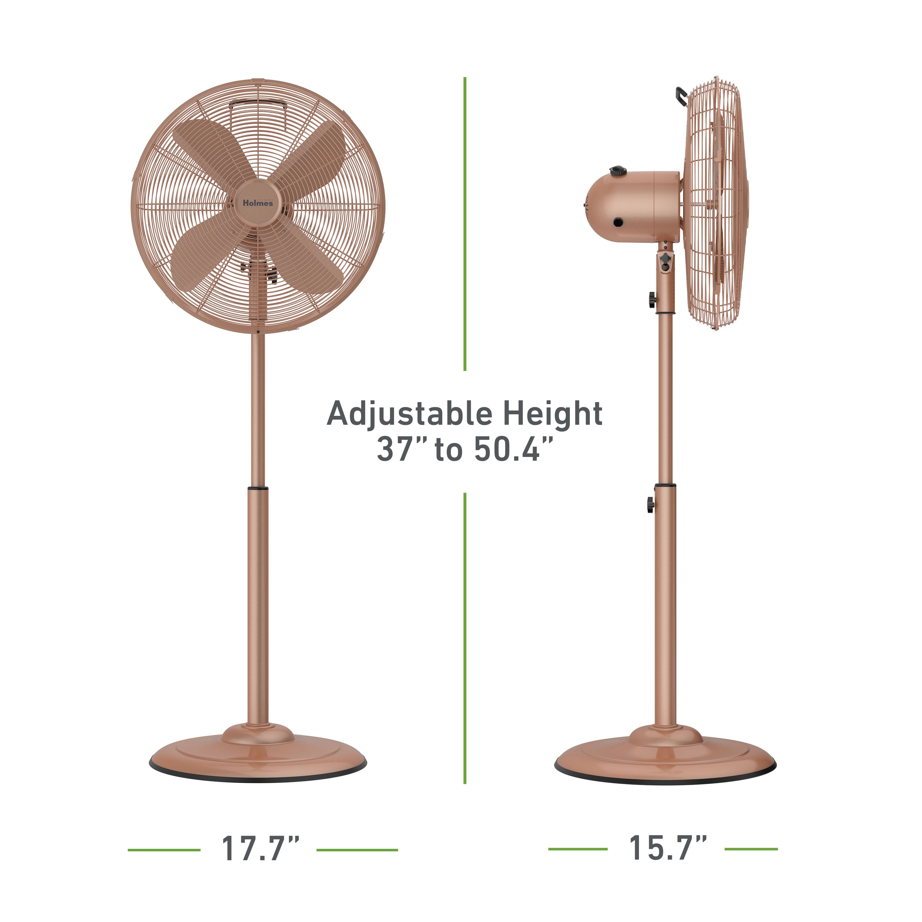 Holmes 16 Inch Oscillating Stand Fan 3 Speed Tilt Head Pedestal