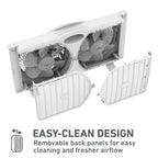 Holmes 9 Inch TwinBreeze Reversible Window Fan 3 Speed Remote CleanBreeze White