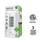 Holmes 13” MiniBreeze Desktop Tower Fan with CleanBreeze Black