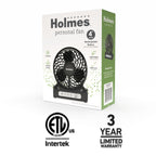 Holmes AeroBreeze 4” Rechargeable USB Desk Fan