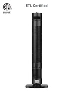 Holmes 31" Manual Tower Oscillating Fan Black