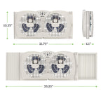 Holmes Dual Blade Digital Window Fan with Programmable Thermostat Control, Dual 3 Blade Fans, 2 Speeds, Expandable Side Panel with Additional Extender Panels, White
