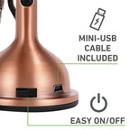 Holmes 4 Inch Mini Heritage USB Desk Fan