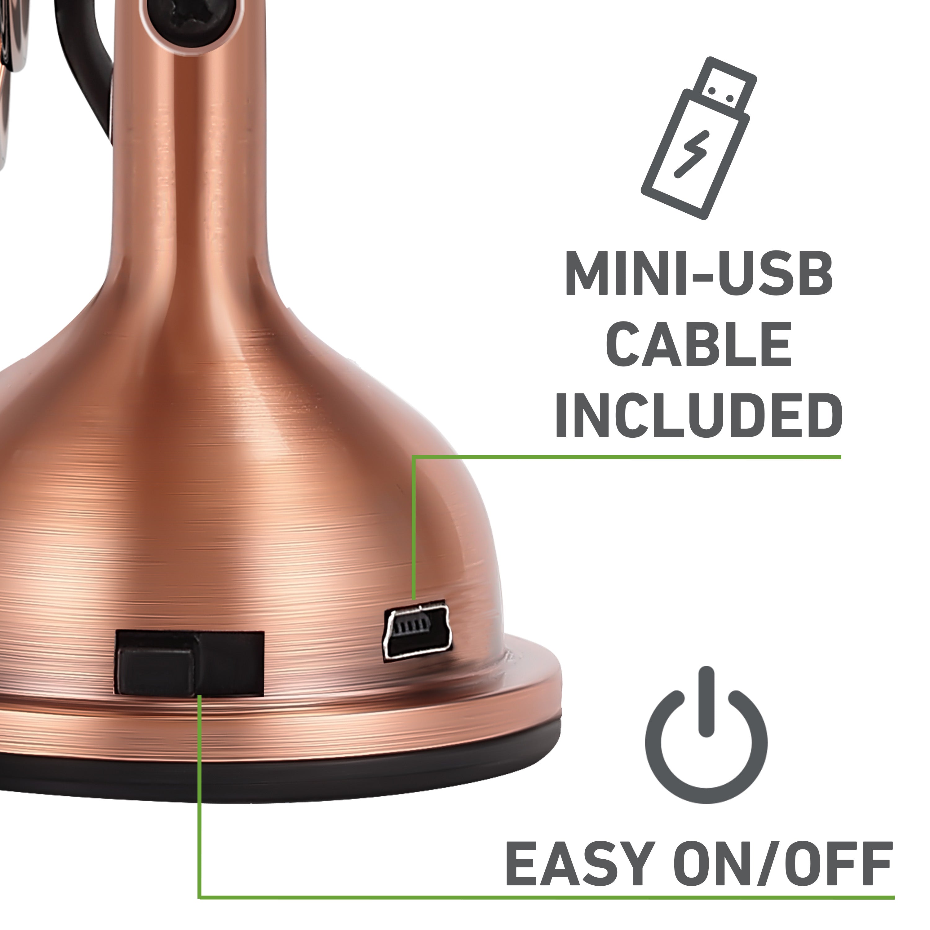 Holmes 4 Inch Mini Heritage USB Desk Fan