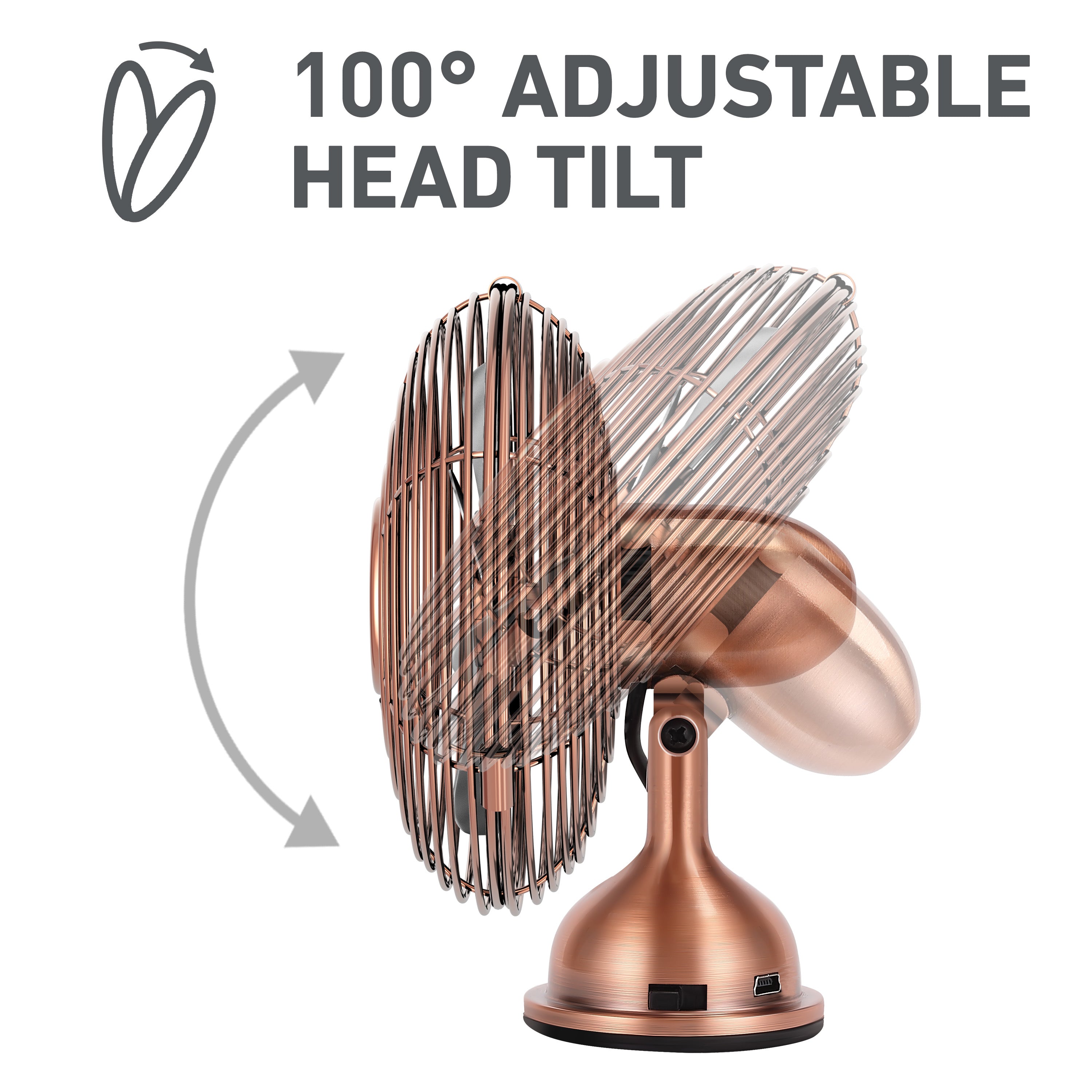 Holmes 4 Inch Mini Heritage USB Desk Fan