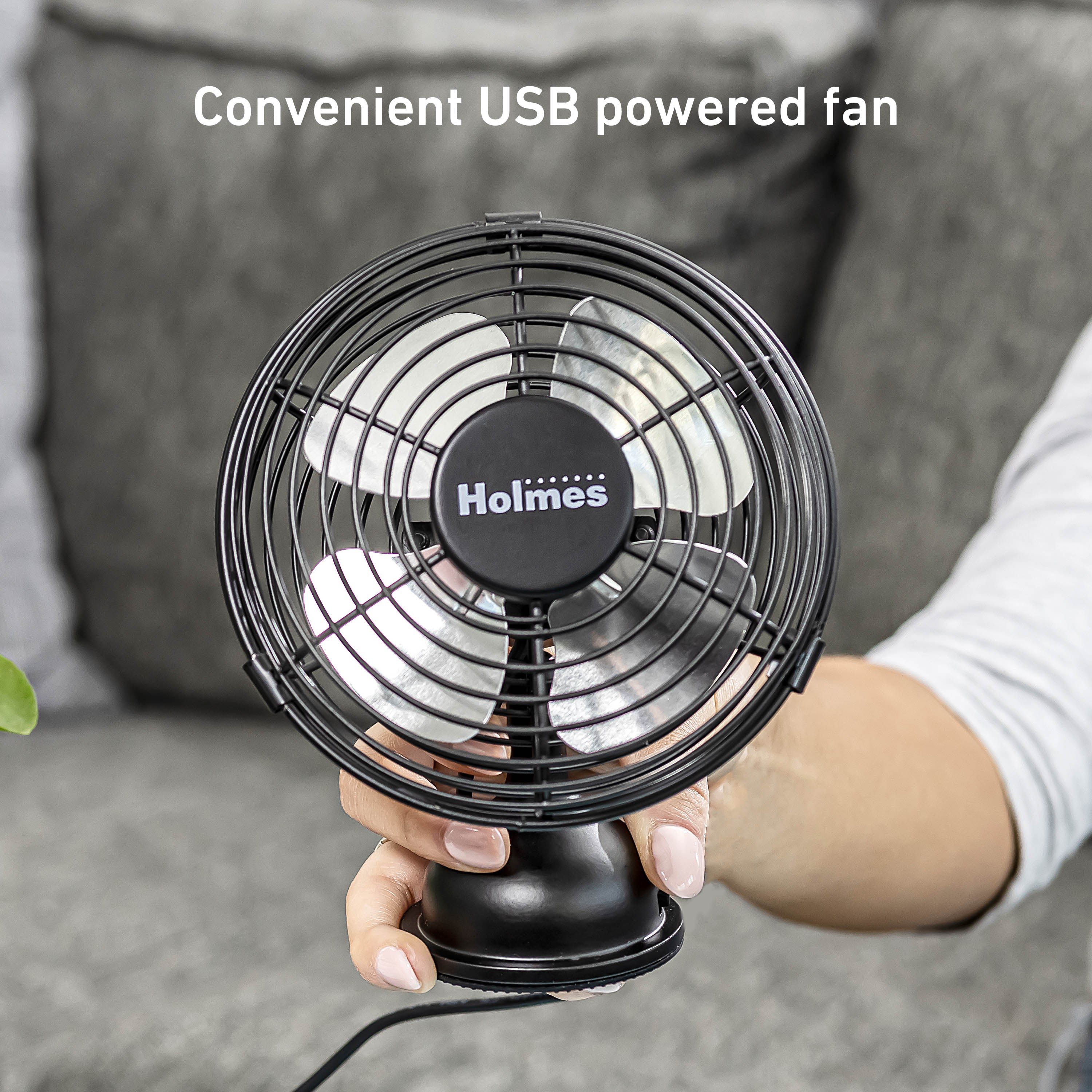 Holmes 4 Inch Mini Heritage USB Desk Fan