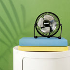 Holmes 4" Mini High-Velocity Personal Desk Fan with Adjustable 360° Head Tilt Black